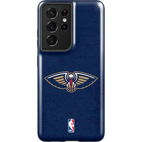 NBA New Orleans Pelicans Distressed Galaxy S21 Ultra 5G Pro Case