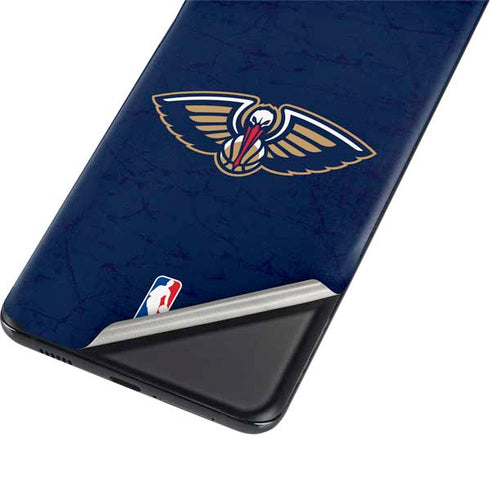 NBA New Orleans Pelicans Distressed Galaxy S21 Ultra 5G Skin