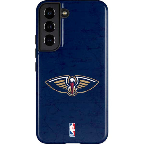 NBA New Orleans Pelicans Distressed Galaxy S22 Pro Case