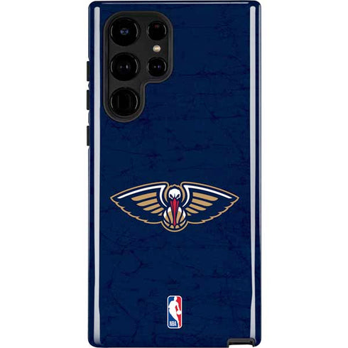 NBA New Orleans Pelicans Distressed Galaxy S22 Ultra Pro Case