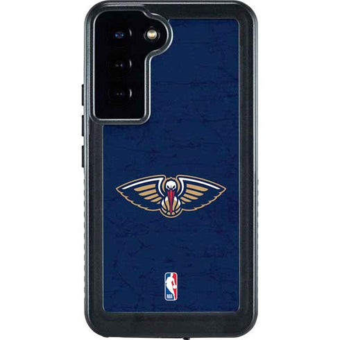 NBA New Orleans Pelicans Distressed Galaxy S23 Plus Waterproof Case