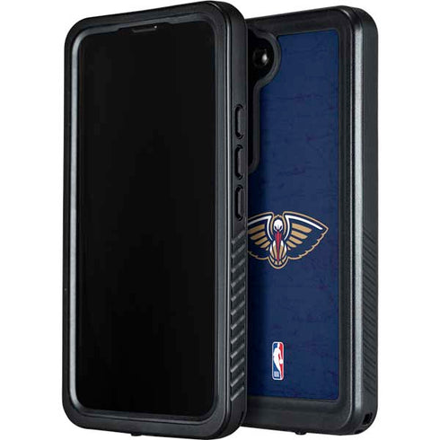 NBA New Orleans Pelicans Distressed Galaxy S23 Plus Waterproof Case