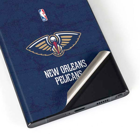 NBA New Orleans Pelicans Distressed Galaxy S23 Ultra Skin