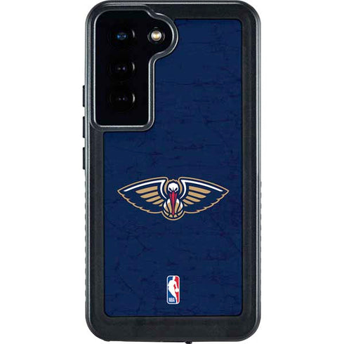 NBA New Orleans Pelicans Distressed Galaxy S23 Waterproof Case