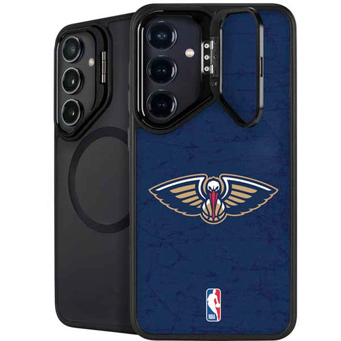 NBA New Orleans Pelicans Distressed Galaxy S24 Plus Kickstand Case