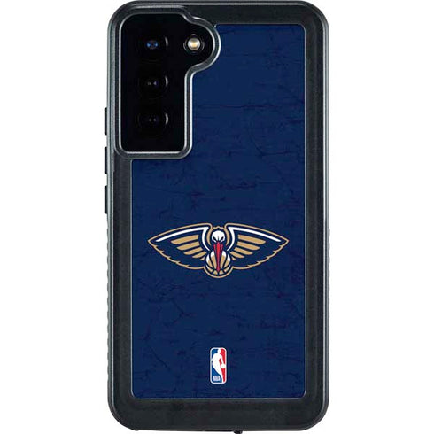 NBA New Orleans Pelicans Distressed Galaxy S24 Plus Waterproof Case