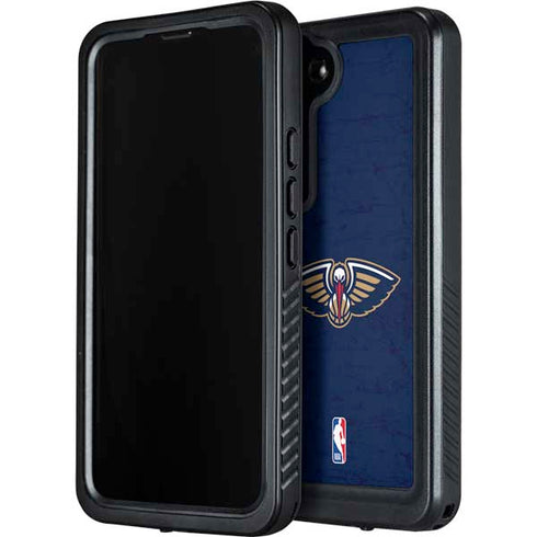 NBA New Orleans Pelicans Distressed Galaxy S24 Plus Waterproof Case