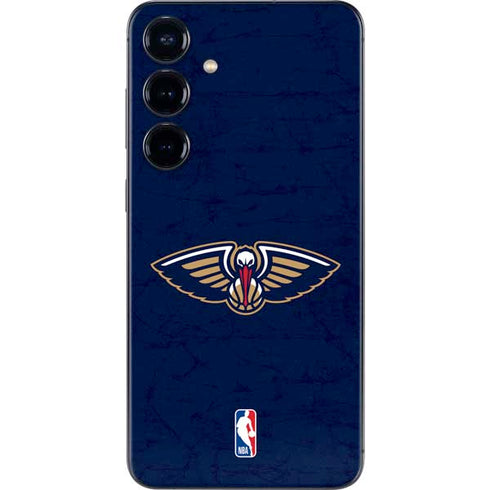 NBA New Orleans Pelicans Distressed Galaxy S24 Skin