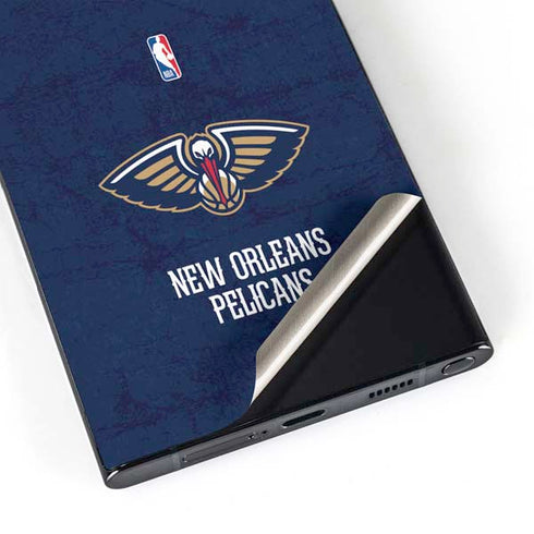 NBA New Orleans Pelicans Distressed Galaxy S24 Ultra Skin