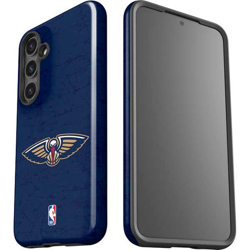NBA New Orleans Pelicans Distressed Galaxy S25 Impact Case
