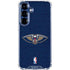 NBA New Orleans Pelicans Distressed Galaxy S25 Plus Clear Case