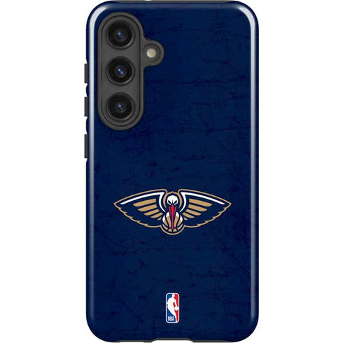 NBA New Orleans Pelicans Distressed Galaxy S25 Plus Impact Case