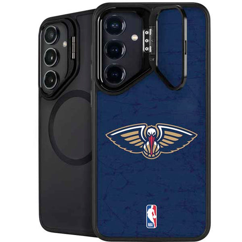 NBA New Orleans Pelicans Distressed Galaxy S25 Plus Kickstand Case