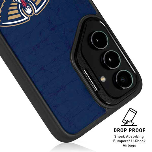 NBA New Orleans Pelicans Distressed Galaxy S25 Plus Kickstand Case