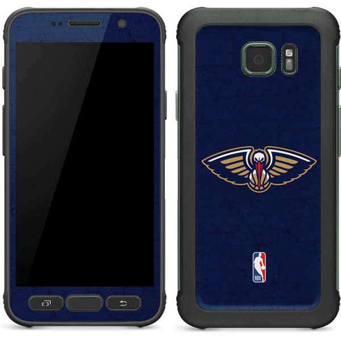 NBA New Orleans Pelicans Distressed Galaxy S7 Active Skin
