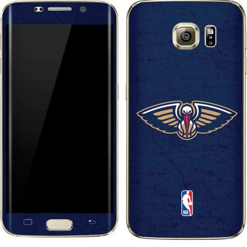 NBA New Orleans Pelicans Distressed Galaxy S7 Edge Skin