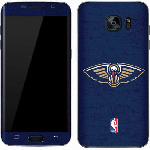 NBA New Orleans Pelicans Distressed Galaxy S7 Skin
