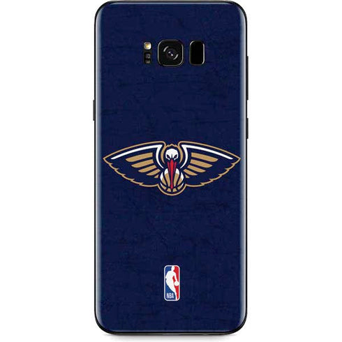 NBA New Orleans Pelicans Distressed Galaxy S8 Skin