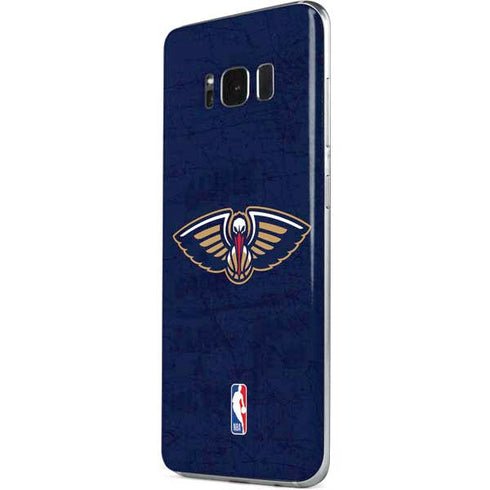 NBA New Orleans Pelicans Distressed Galaxy S8 Skin