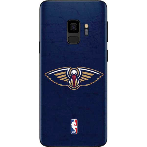NBA New Orleans Pelicans Distressed Galaxy S9 Skin