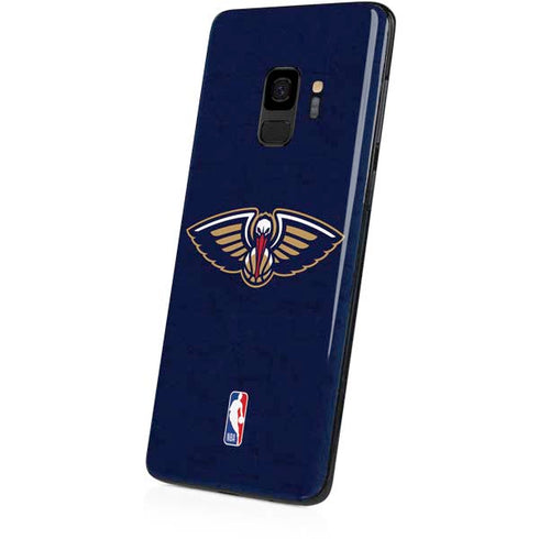 NBA New Orleans Pelicans Distressed Galaxy S9 Skin