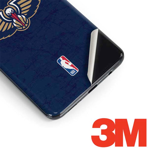 NBA New Orleans Pelicans Distressed Galaxy S9 Skin