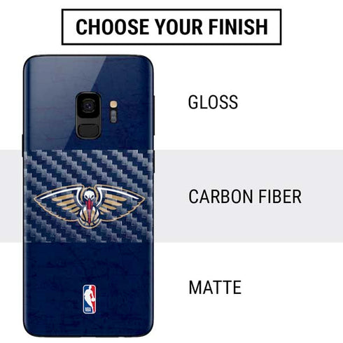 NBA New Orleans Pelicans Distressed Galaxy S9 Skin