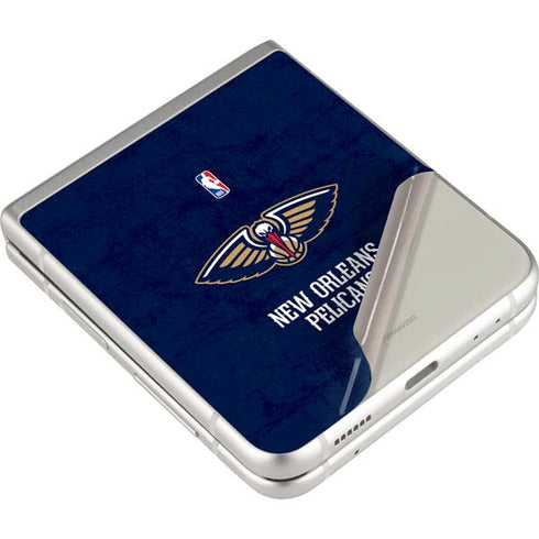 NBA New Orleans Pelicans Distressed Galaxy Z Flip3 5G Skin