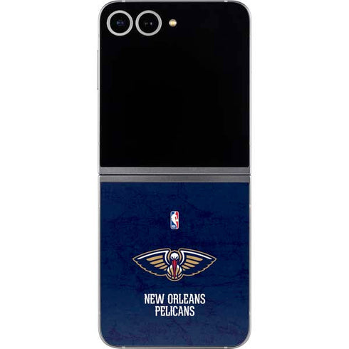 NBA New Orleans Pelicans Distressed Galaxy Z Flip6 Skin