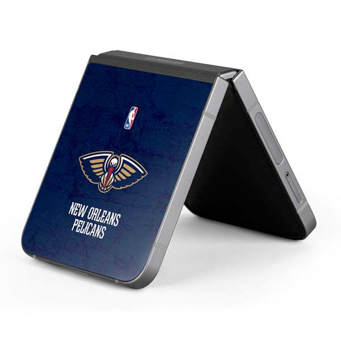 NBA New Orleans Pelicans Distressed Galaxy Z Flip6 Skin