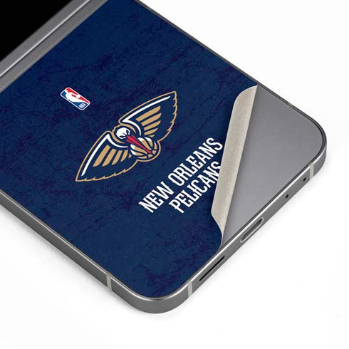NBA New Orleans Pelicans Distressed Galaxy Z Flip6 Skin