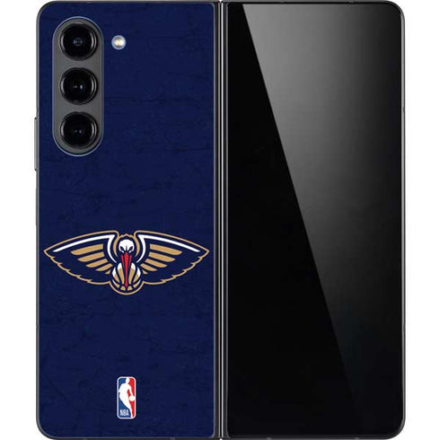 NBA New Orleans Pelicans Distressed Galaxy Z Fold5 5G Skin
