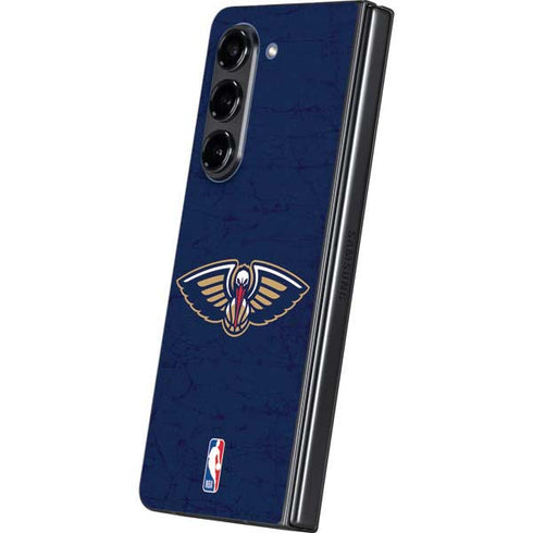 NBA New Orleans Pelicans Distressed Galaxy Z Fold5 5G Skin