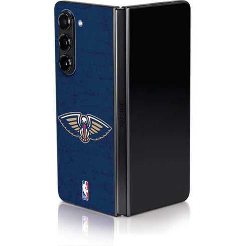 NBA New Orleans Pelicans Distressed Galaxy Z Fold5 5G Skin
