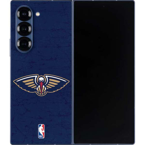 NBA New Orleans Pelicans Distressed Galaxy Z Fold6 Skin
