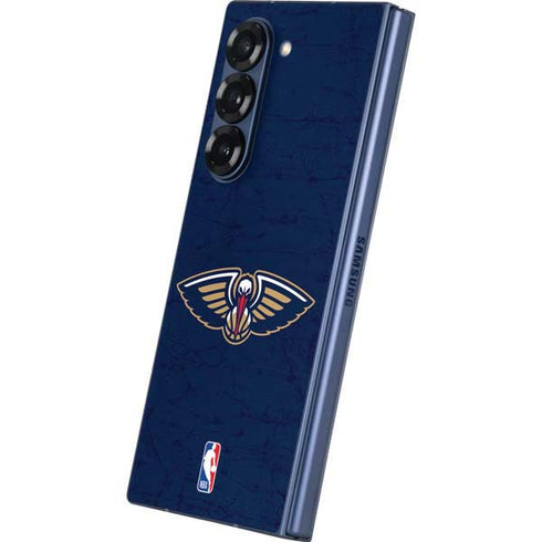 NBA New Orleans Pelicans Distressed Galaxy Z Fold6 Skin