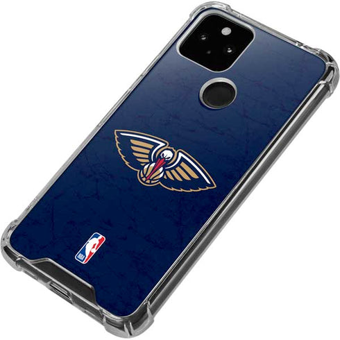 NBA New Orleans Pelicans Distressed Google Pixel 4a 5G Clear Case