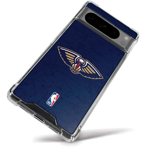 NBA New Orleans Pelicans Distressed Google Pixel 8 Pro Clear Case
