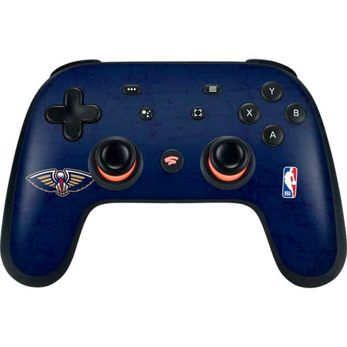 NBA New Orleans Pelicans Distressed Google Stadia Controller Skin