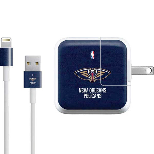 NBA New Orleans Pelicans Distressed iPad Charger (10W USB) Skin