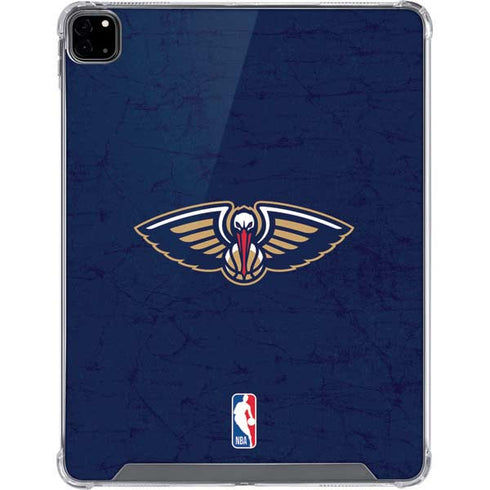 NBA New Orleans Pelicans Distressed iPad Pro 12.9in (2020) Clear Case