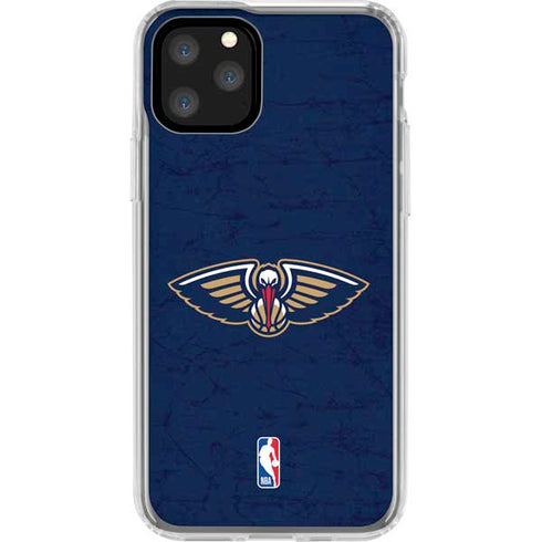 NBA New Orleans Pelicans Distressed iPhone 11 Pro Clear Case