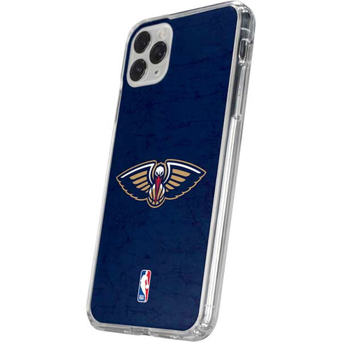 NBA New Orleans Pelicans Distressed iPhone 11 Pro Clear Case