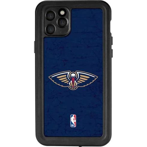 NBA New Orleans Pelicans Distressed iPhone 11 Pro Max Waterproof Case