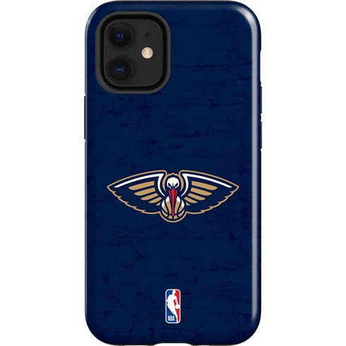 NBA New Orleans Pelicans Distressed iPhone 12 Mini Impact Case