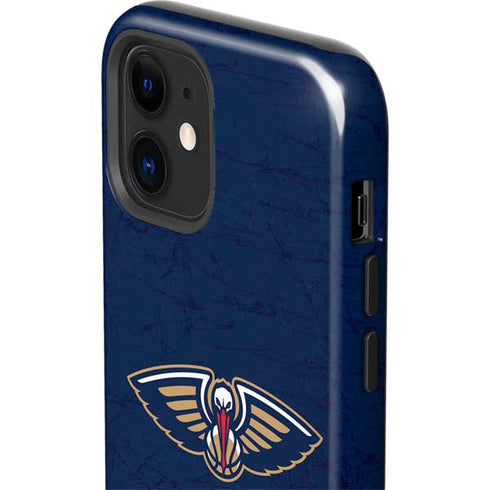 NBA New Orleans Pelicans Distressed iPhone 12 Mini Impact Case
