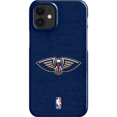 NBA New Orleans Pelicans Distressed iPhone 12 Mini Lite Case