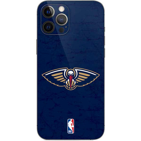 NBA New Orleans Pelicans Distressed iPhone 12 Pro Max Skin