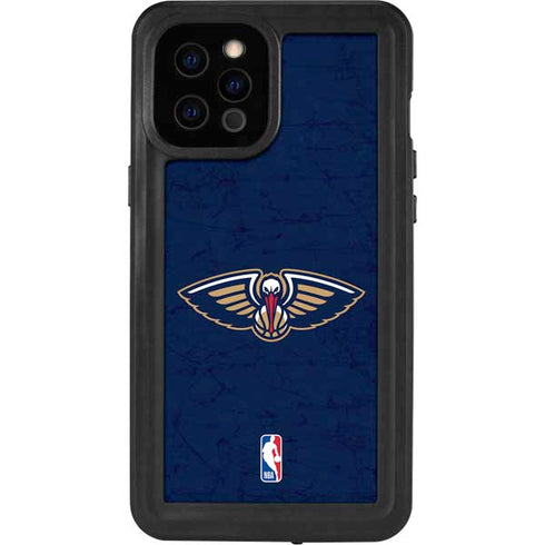 NBA New Orleans Pelicans Distressed iPhone 12 Pro Max Waterproof Case