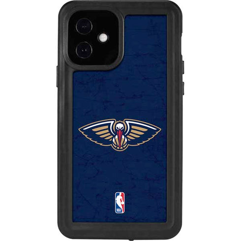 NBA New Orleans Pelicans Distressed iPhone 12 Waterproof Case